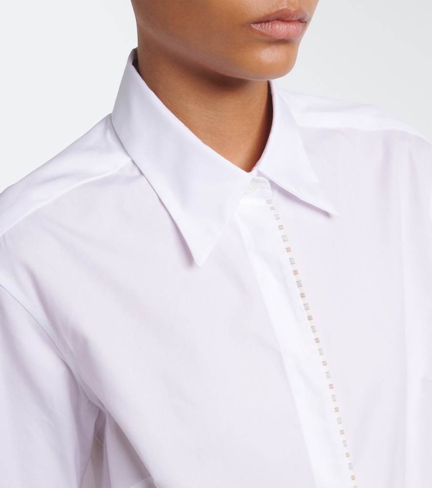 Cotton And Silk Poplin Shirt