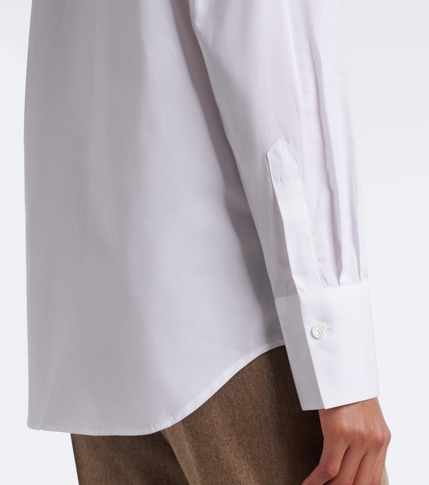 Cotton And Silk Poplin Shirt