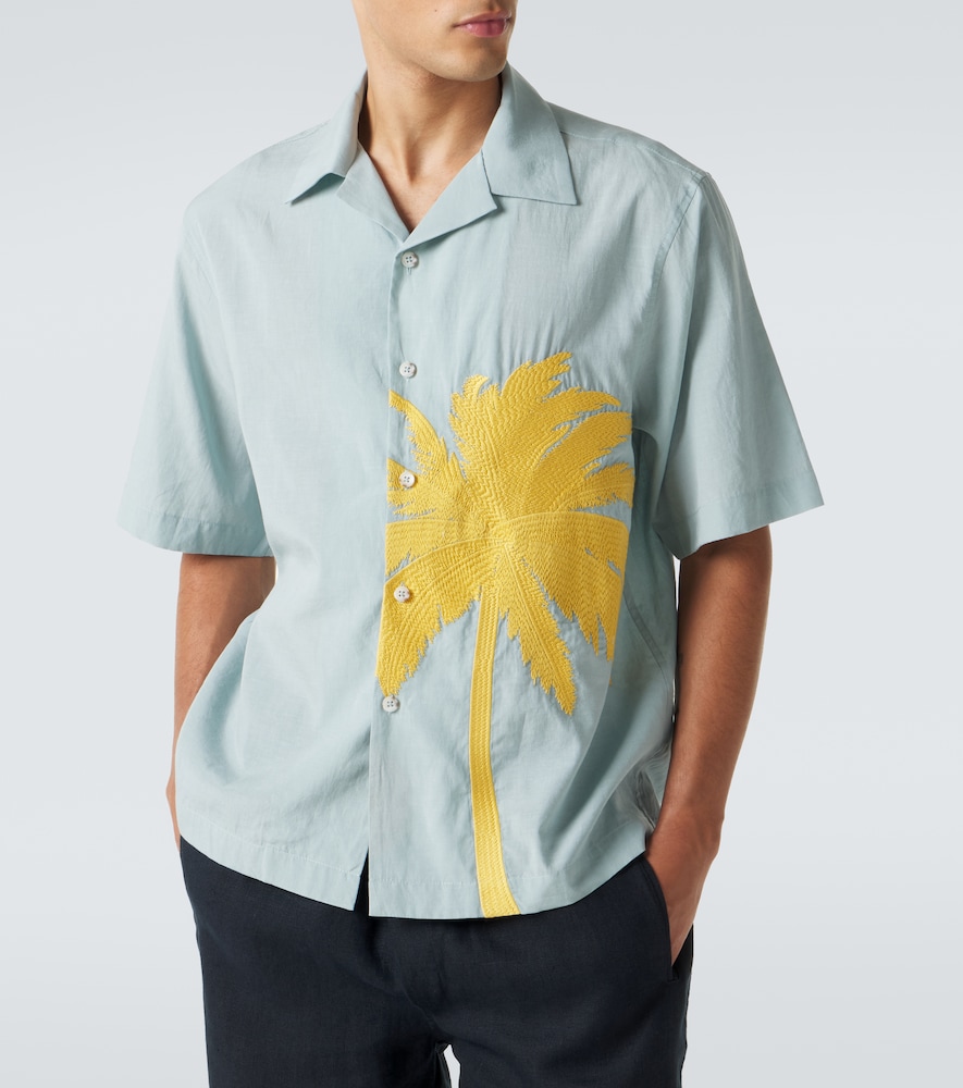  Commas Commas Embroidered Bowling Shirt 