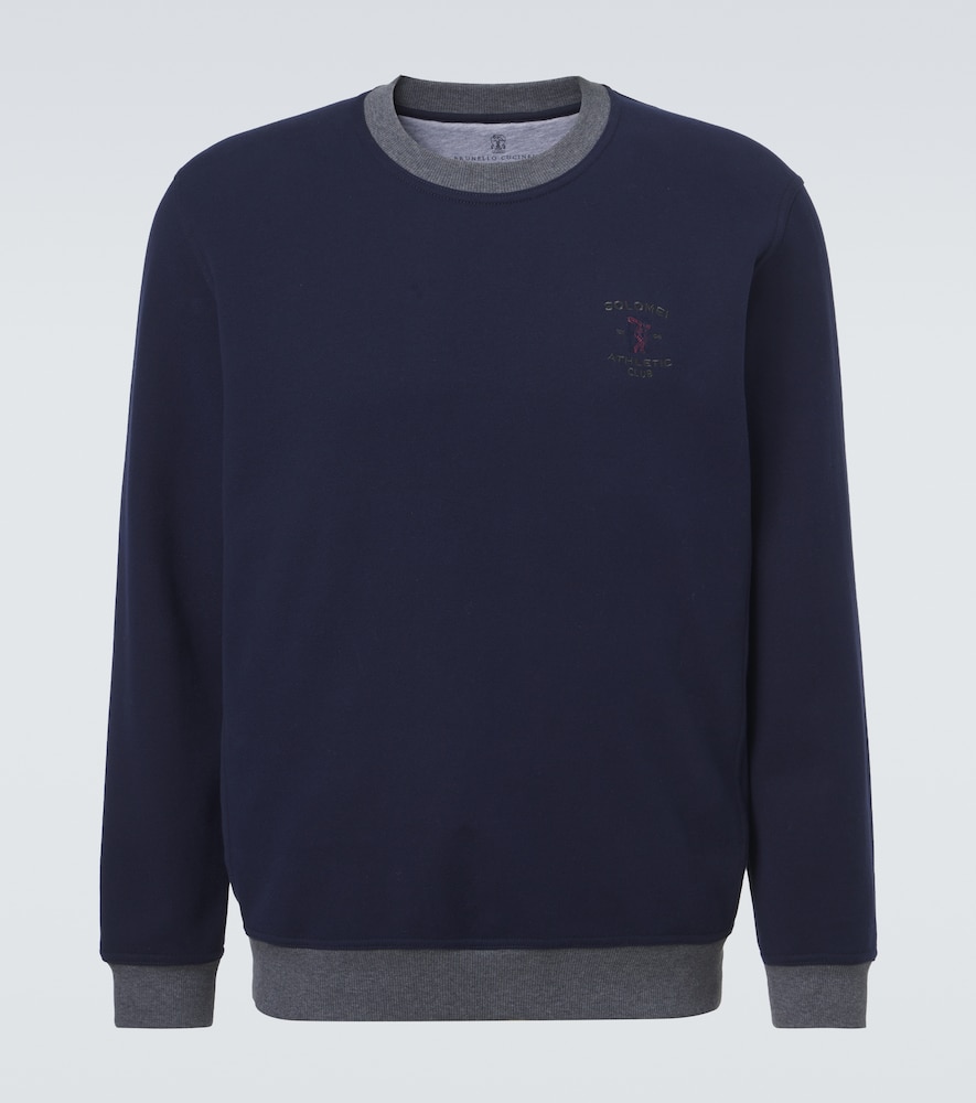 Brunello Cucinelli Men's White Cotton Jersey Sweatshirt UK Size 38 - Mytheresa