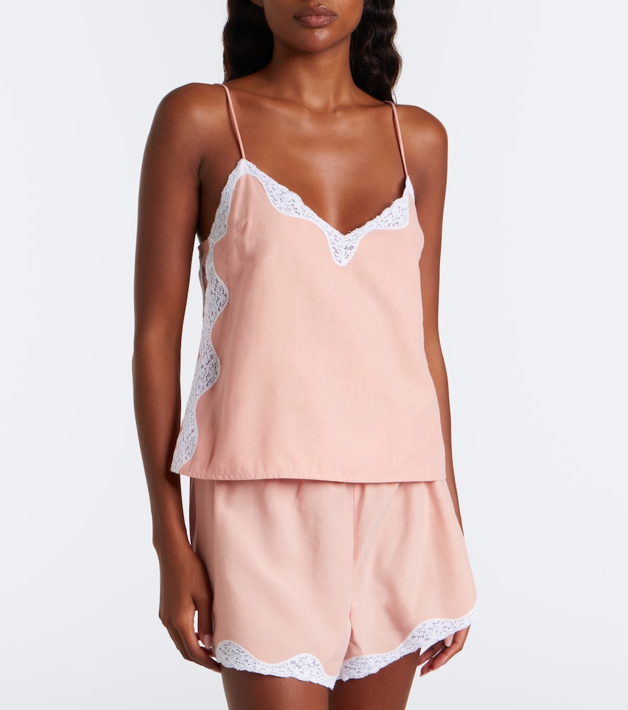 Tabitha Lace-Trimmed Top