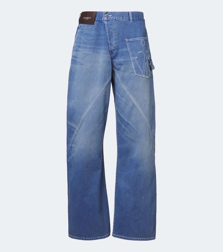 JW Anderson JW Anderson Twisted embroidered straight jeans