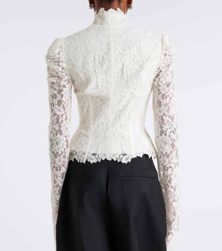 Vitalis Lace Cotton-Blend Corset Top