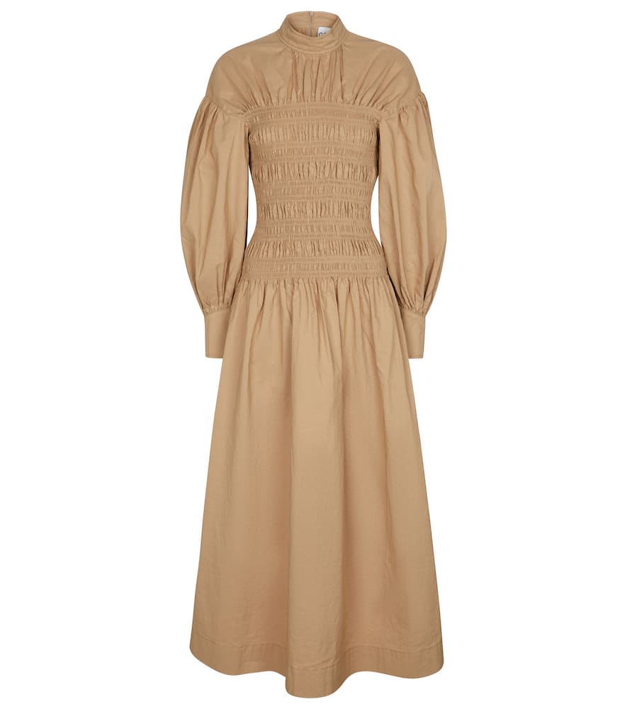 ganni cotton canvas dress