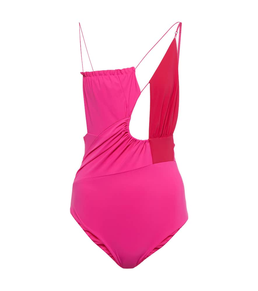 Cutout asymmetric swimsuit