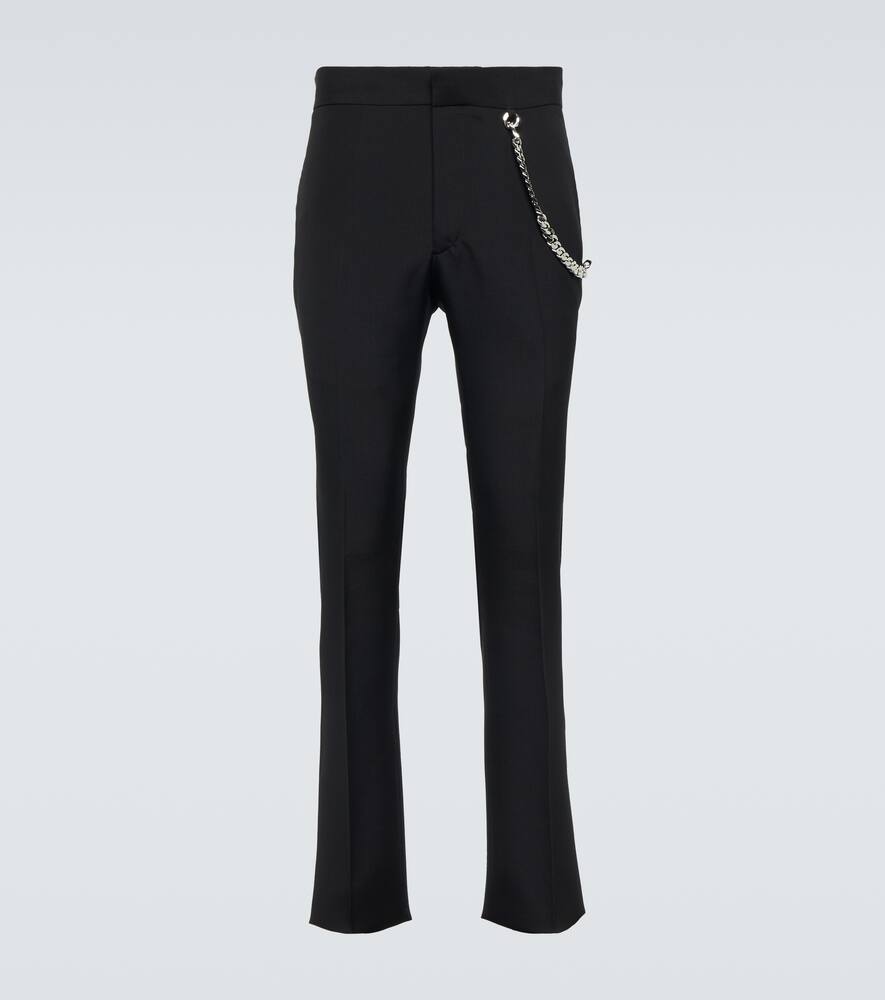 Givenchy Chain-detail wool slim pants