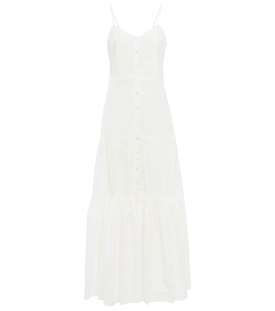 Veronica Beard Alondra embroidered cotton maxi dress