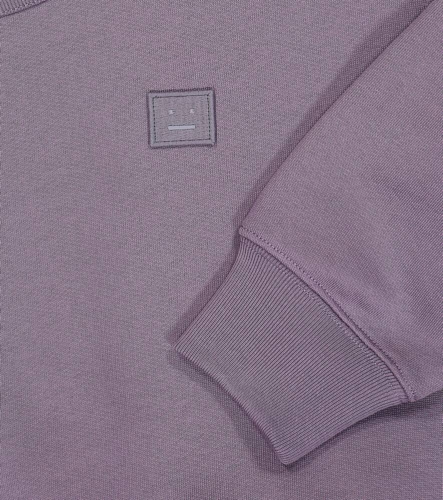 Acne Studios Mini Fairah Face Cotton Sweatshirt In Faded Purple