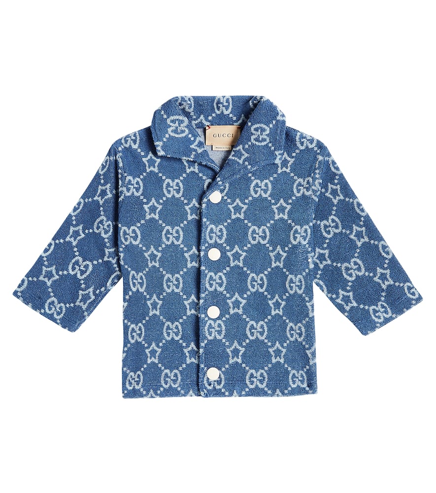 Gucci Kids Baby GG cotton-blend terry shirt