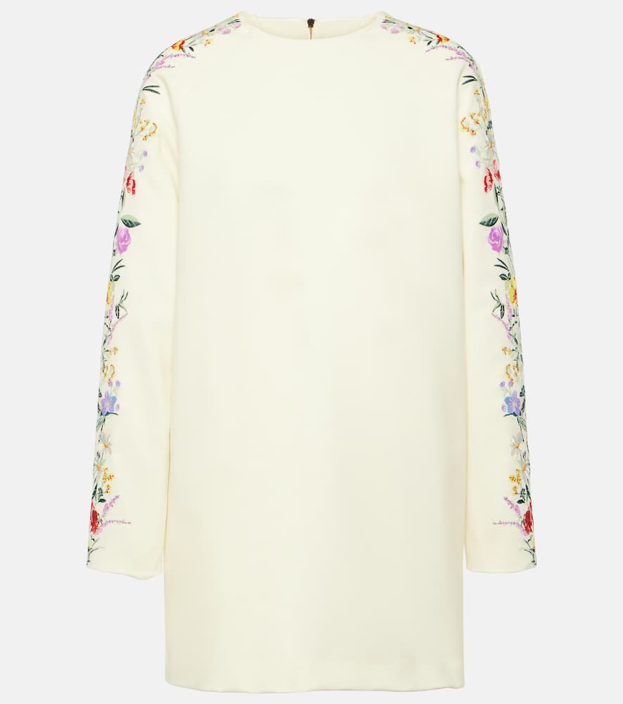 Max Mara Leva floral wool-blend minidress