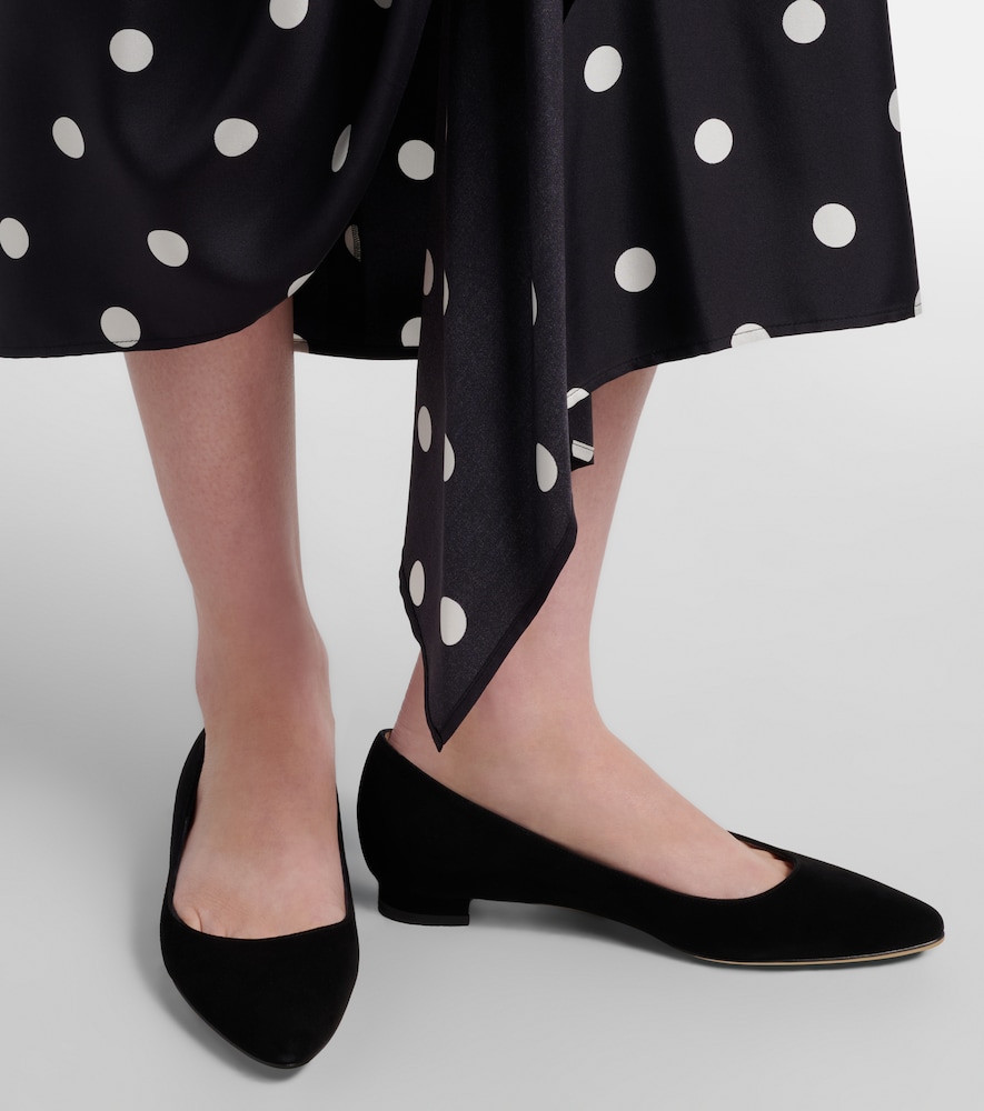 Manolo Blahnik BB suede ballet flats