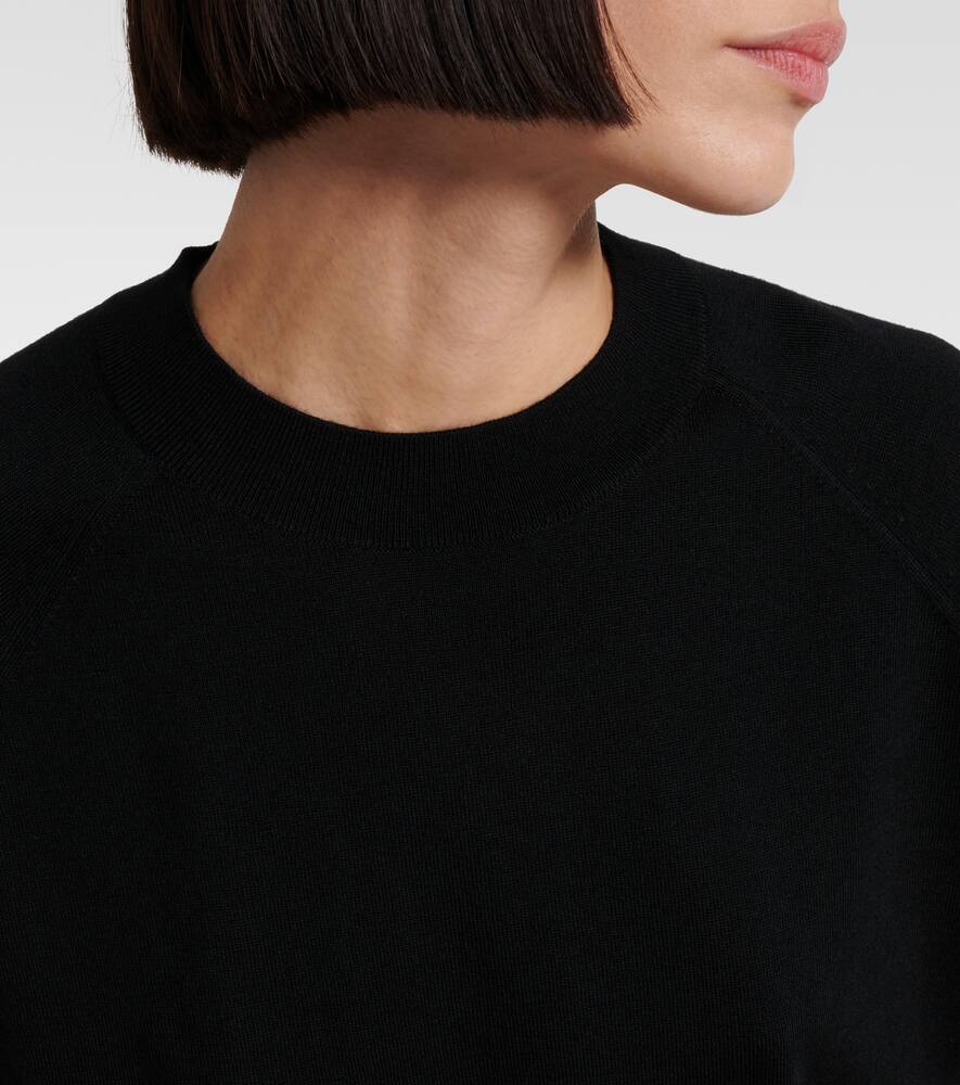 Dries Van Noten Wool Top In Black