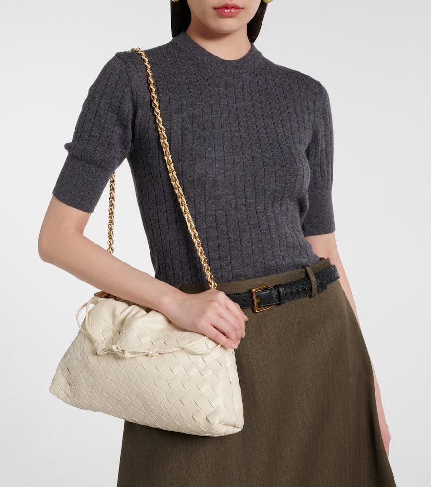 Bottega Veneta Soirée Medium Leather Shoulder Bag