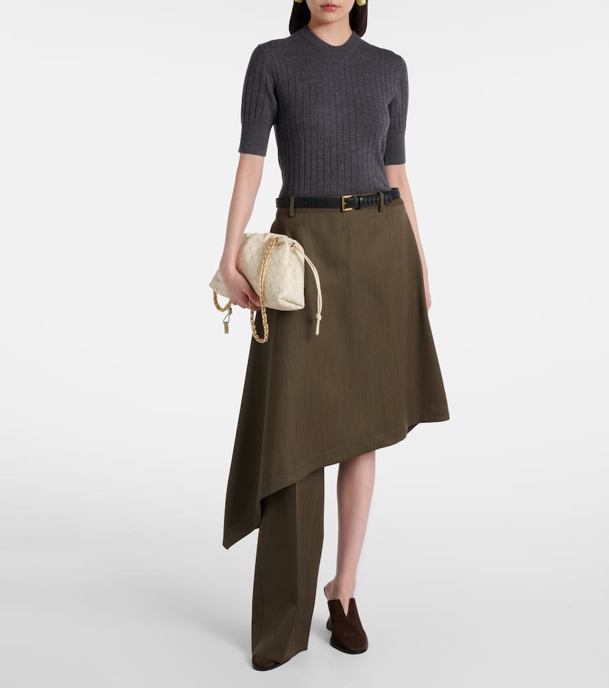 Bottega Veneta Soirée Medium Leather Shoulder Bag