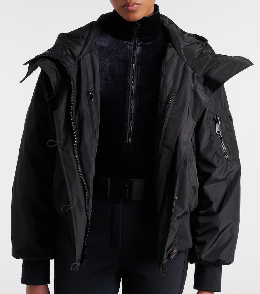 Goldbergh Jeanne Bomber Jacket With Faux Fur In Black