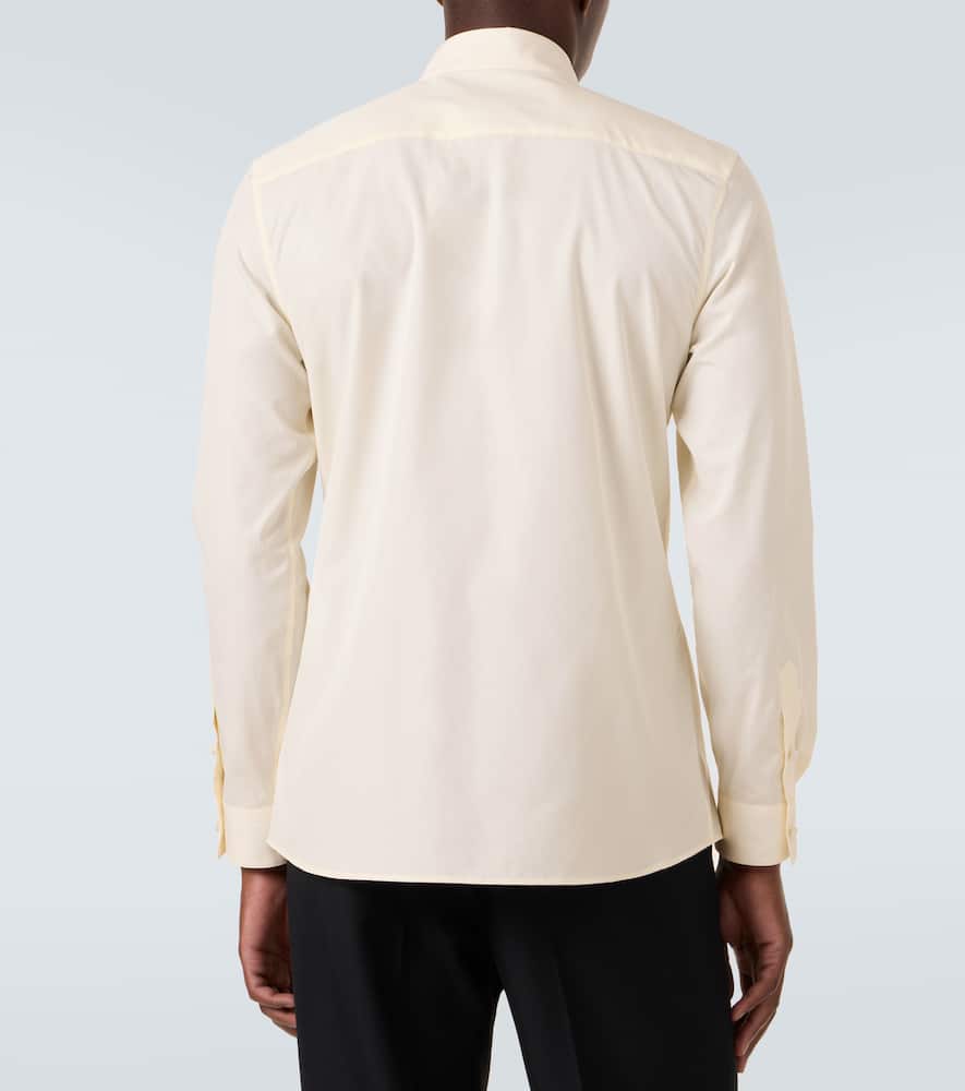 Valentino Cotton Poplin Shirt In Neutral