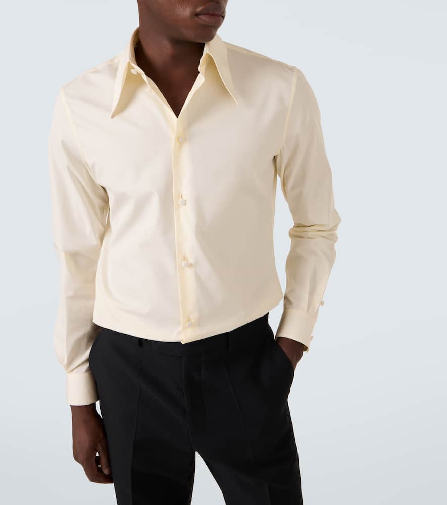 Valentino Cotton Poplin Shirt In Neutral