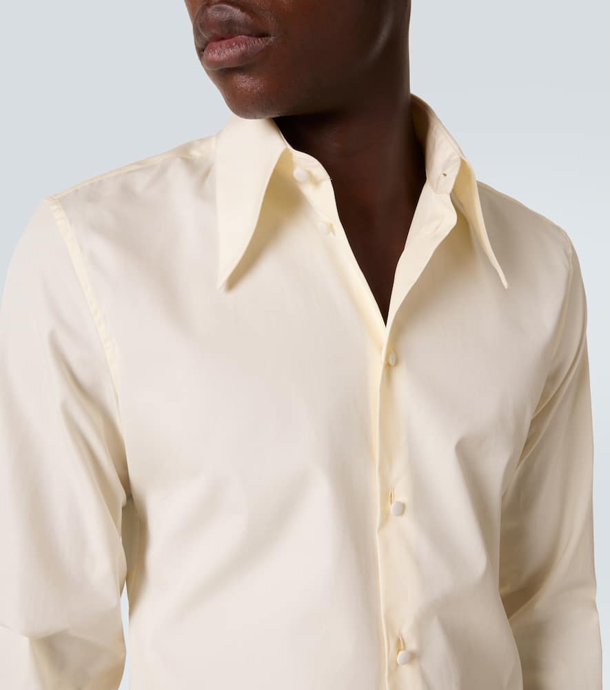 Valentino Cotton Poplin Shirt In Neutral