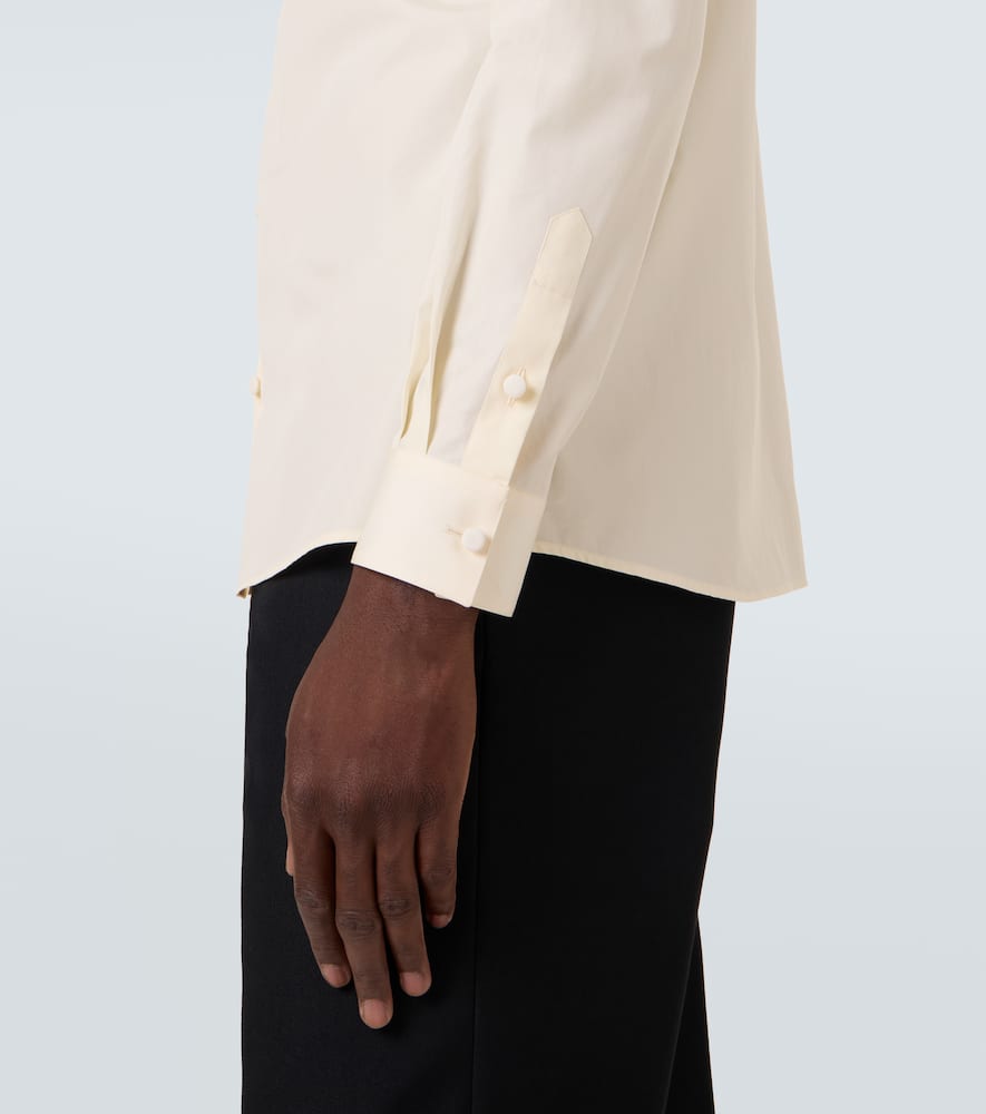 Valentino Cotton Poplin Shirt In Neutral