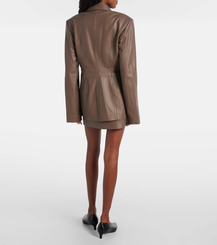 Tove Magda Leather Jacket In Brown