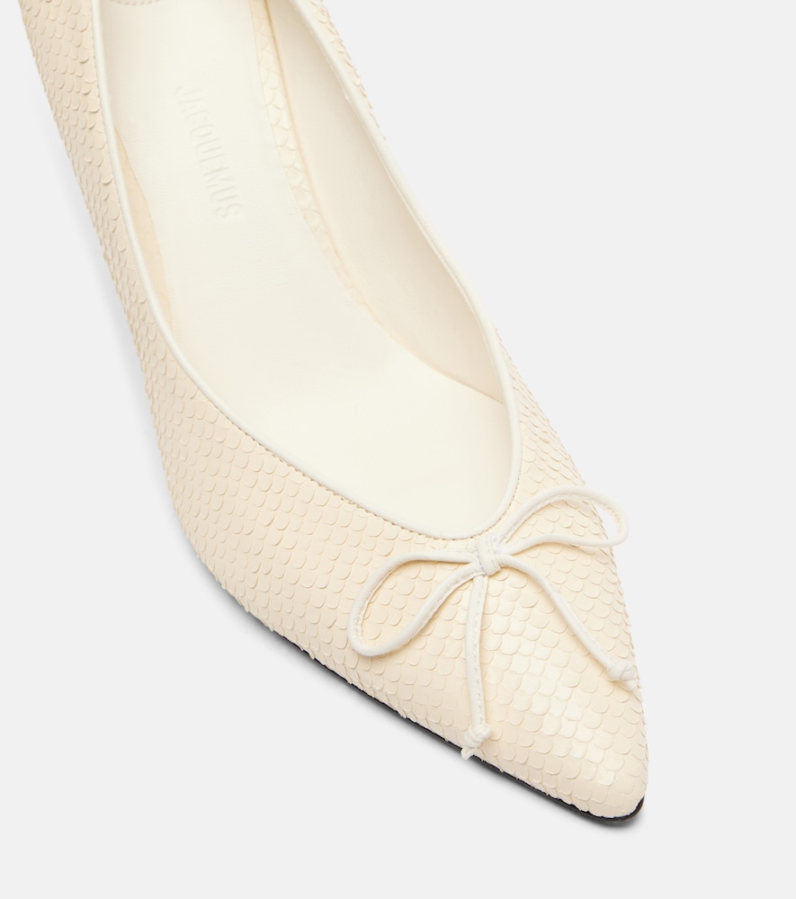  Jacquemus Jacquemus Tourni Snake-effect Leather Pumps 
