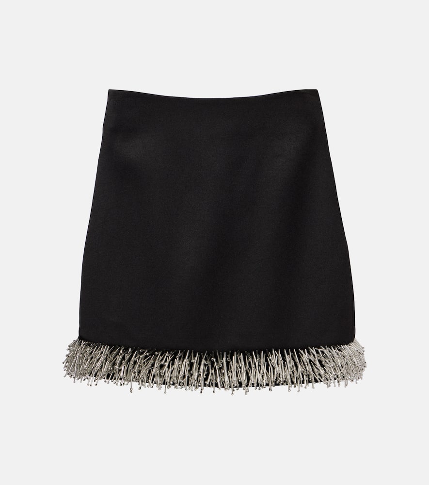 Simkhai Dua Embellished Miniskirt In Black
