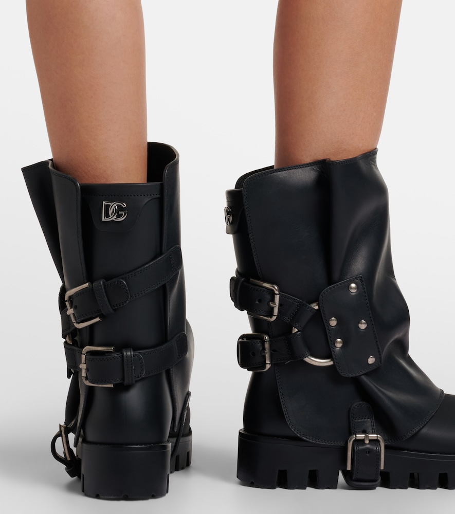 Dolce & Gabbana Leather biker boots