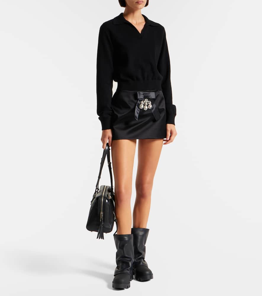 Dolce & Gabbana Leather Biker Boots In Black