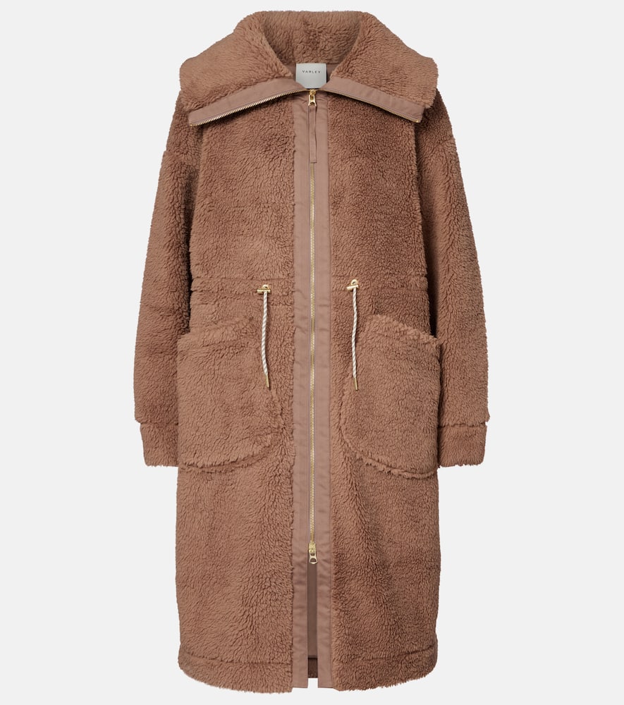 Varley Logan Coat In Brown