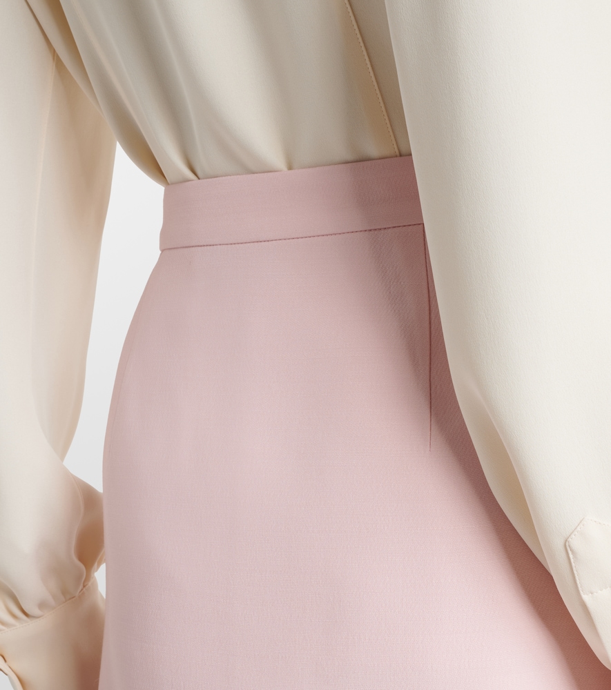  Valentino Valentino Minirock Aus Crepe Couture Mit Federn 