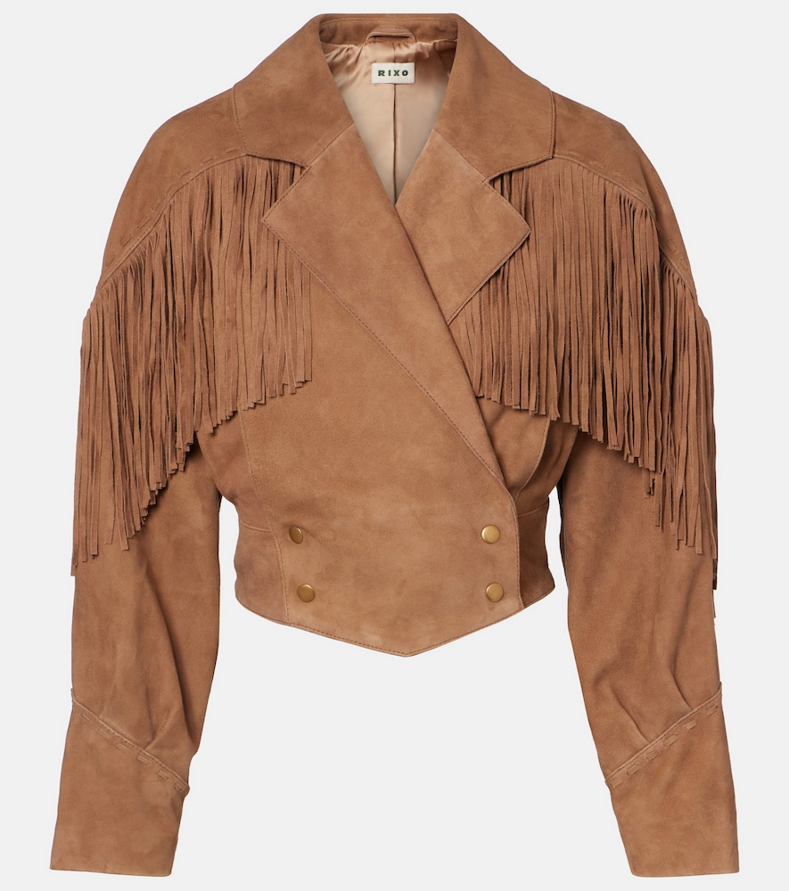 Rixo Giacca Darragh in suede
