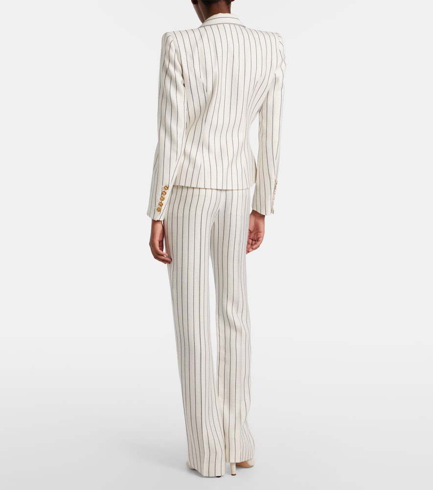  Balmain Balmain Pinstripe Straight Pants 