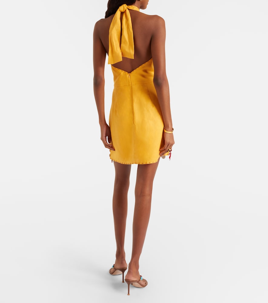  Cala De La Cruz Cala De La Cruz Minikleid Veneta Aus Leinen 