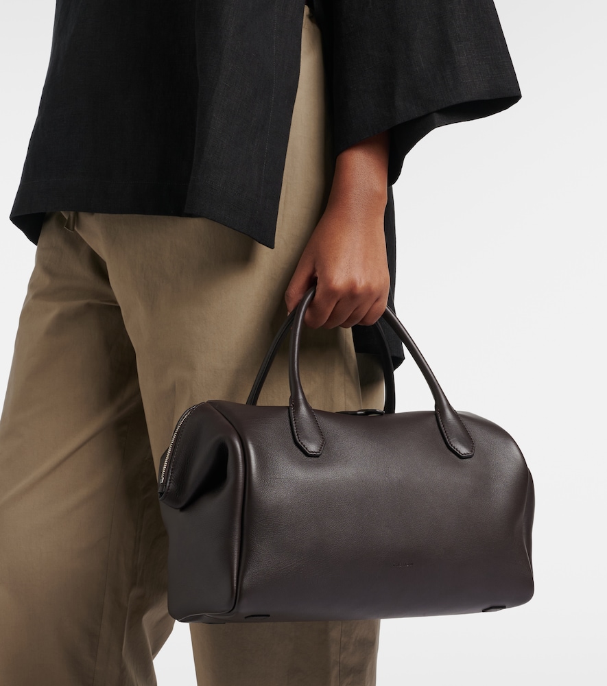 The Row Faye leather bowling bag