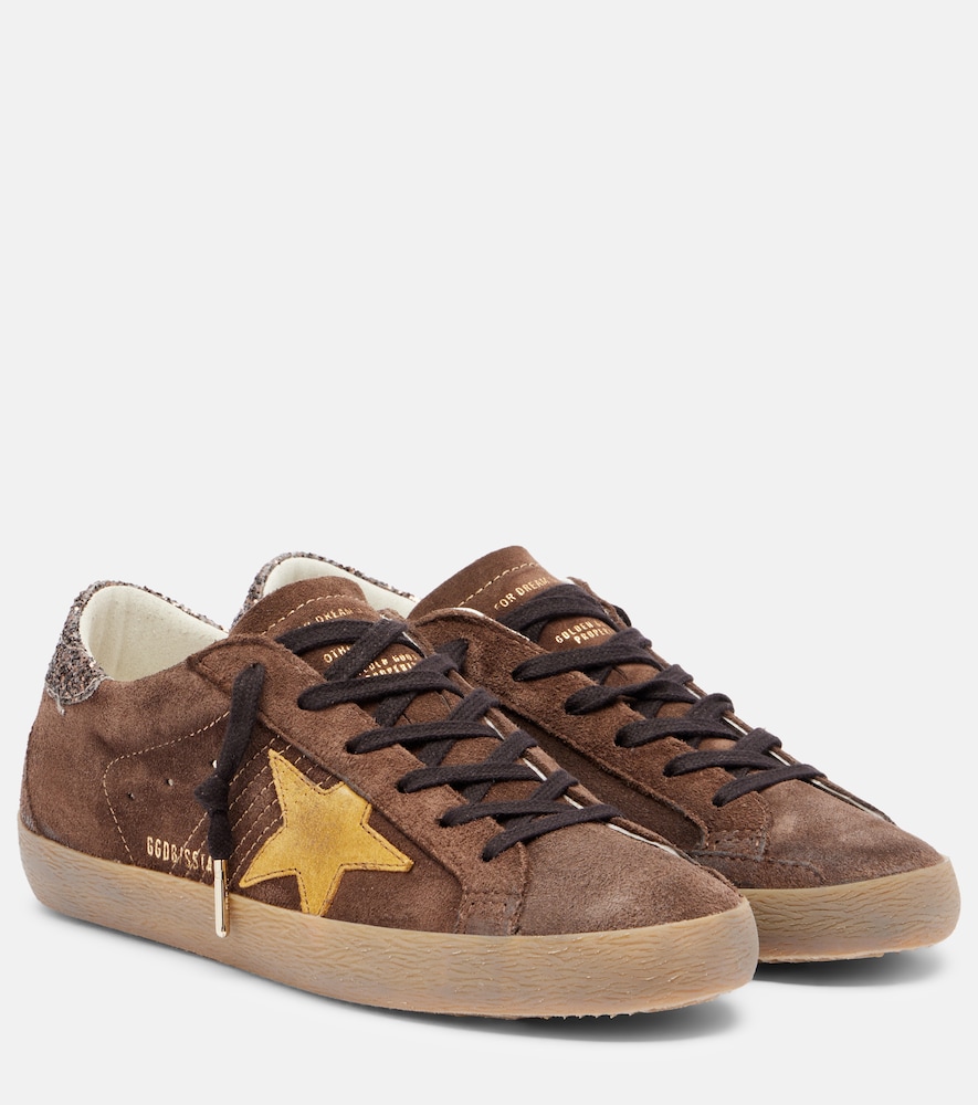 Golden Goose Women's Brown Super-Star Suede Sneakers UK Size 6 - Mytheresa