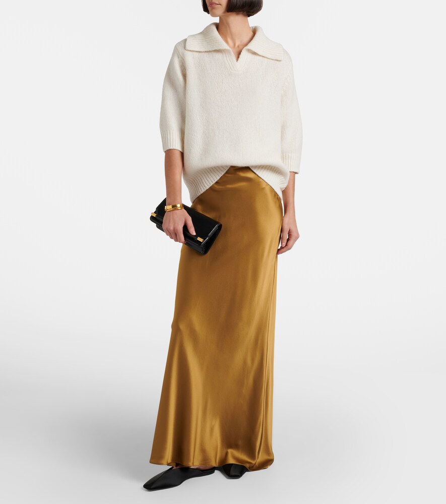 Lisa Yang Lailai cashmere and silk polo sweater