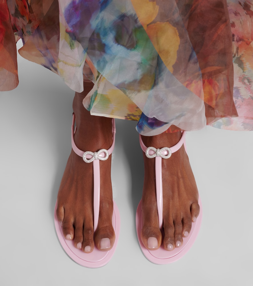 Mach & Mach Riviera embellished thong sandals