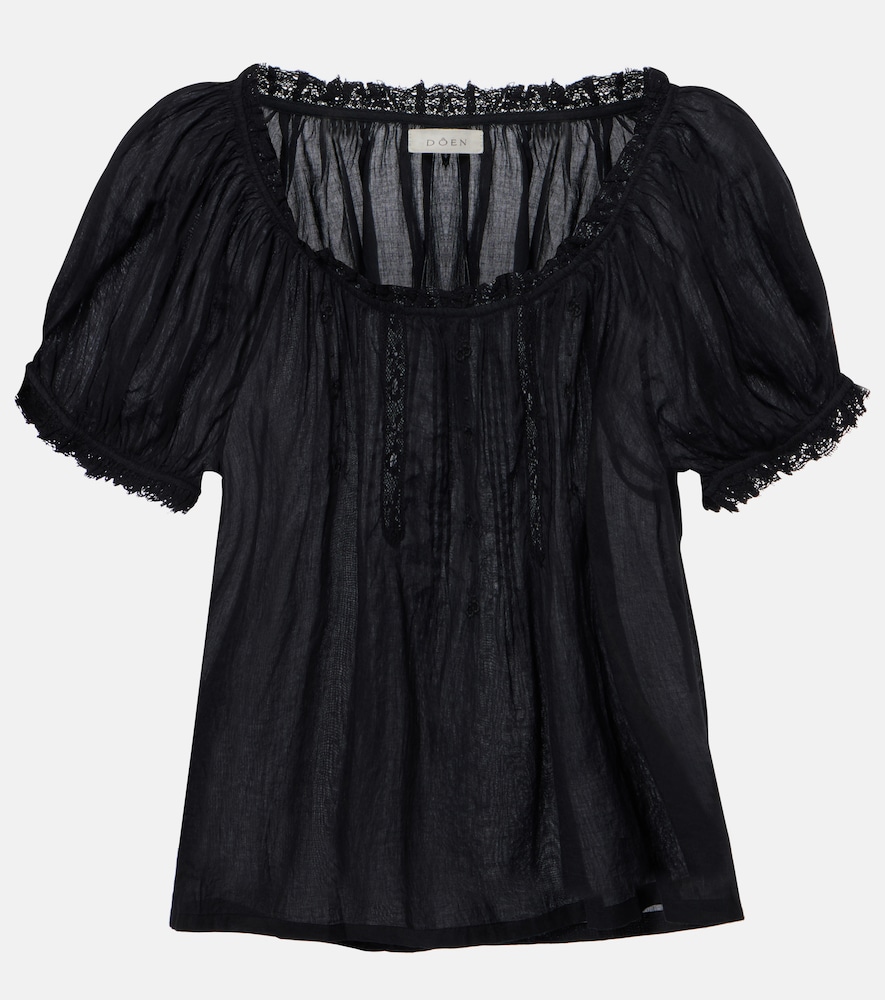 Doen Dôen Frederica cotton voile top