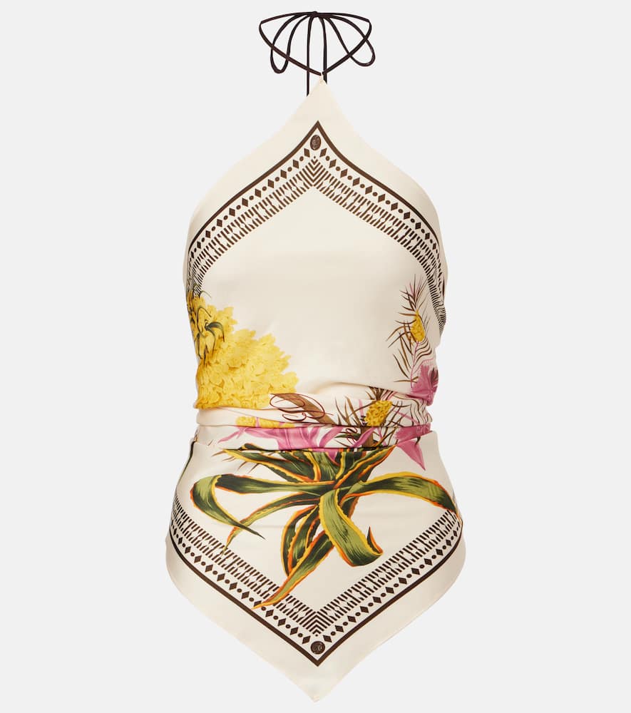 Bedrucktes Top aus Twill