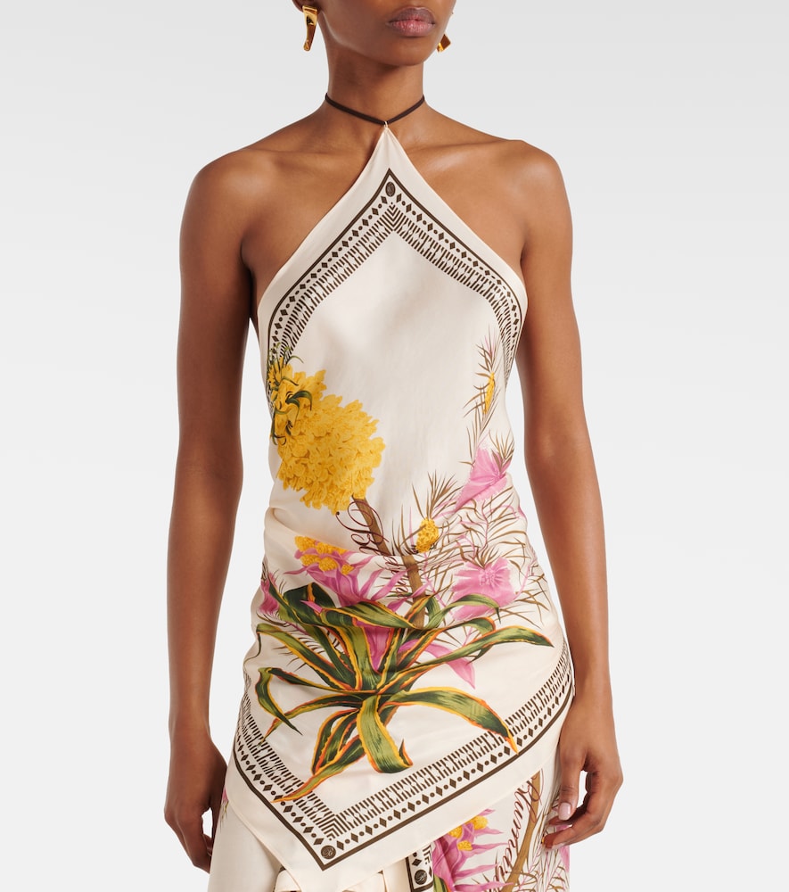  Blumarine Blumarine Bedrucktes Top Aus Twill 