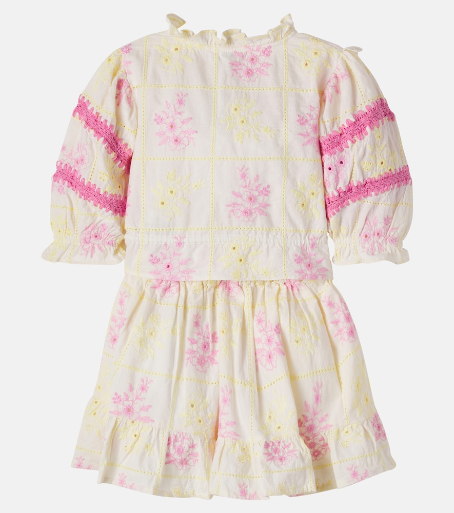  Bebe Organic Bebe Organic Alba Cotton Blouse And Skirt Set 