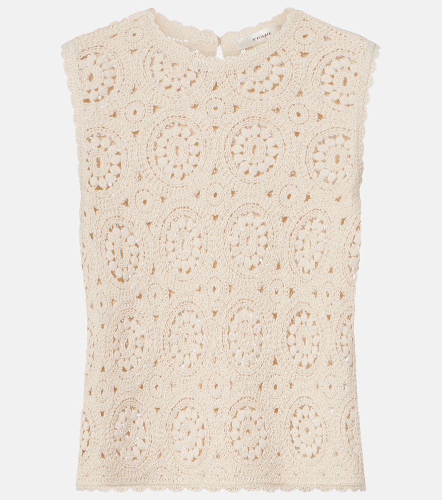Frame The Crochet cotton top