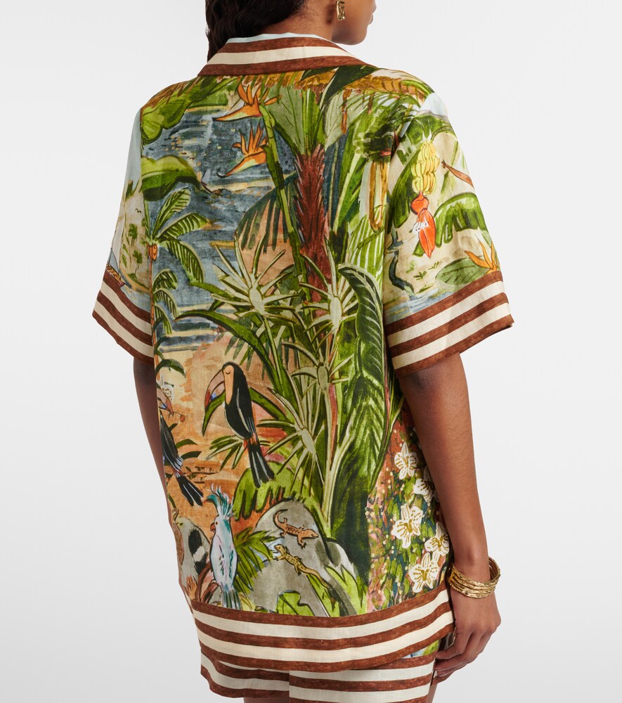  Alemais Alemais Toucan Tango Printed Linen Shirt 