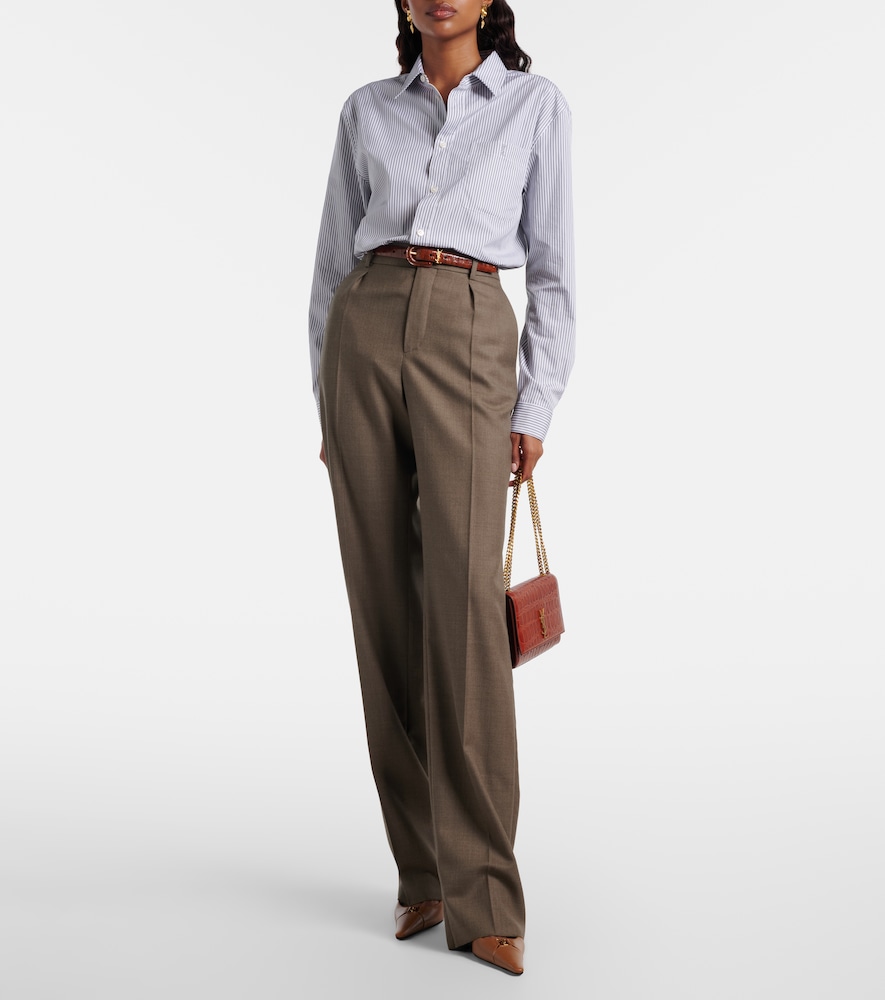  Saint Laurent Saint Laurent Wool Straight Pants 