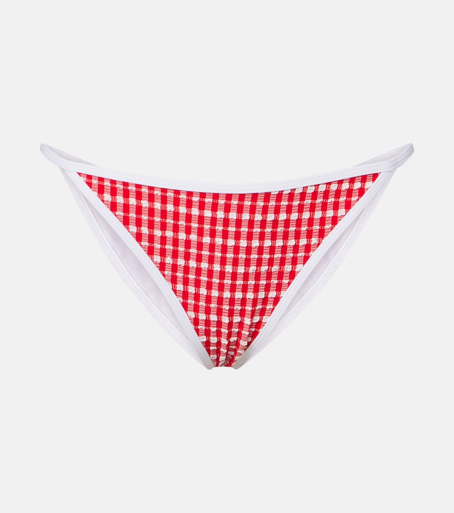Jade Swim Bare Minimum gingham bikini bottoms