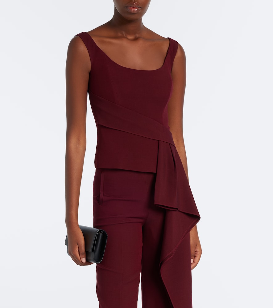 Draped Wool And Top