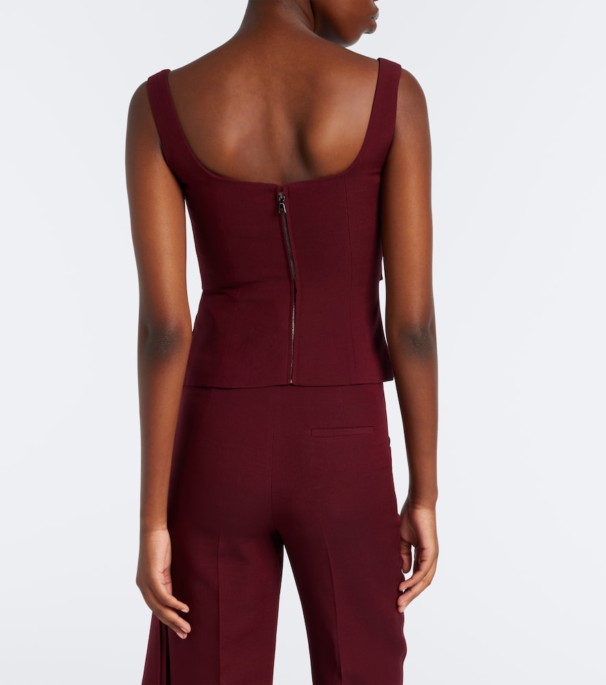 Draped Wool And Top