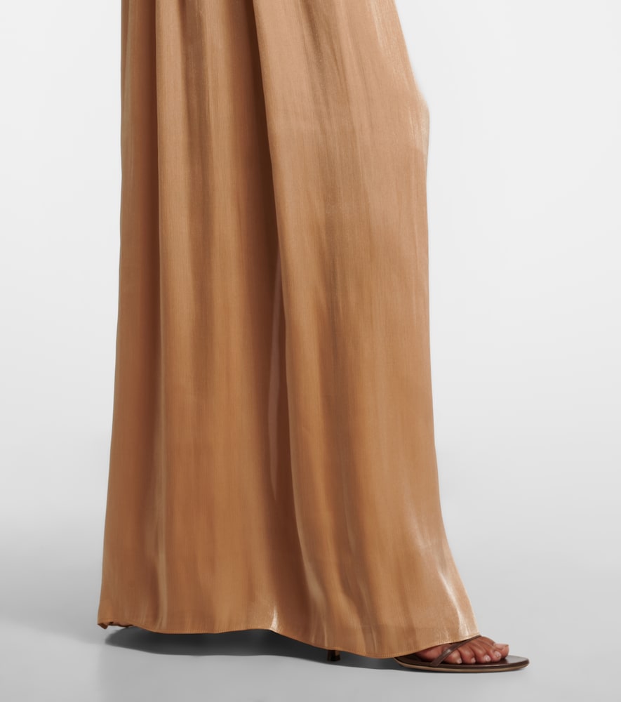  Costarellos Costarellos Robe Aus Lurex-georgette Mit Rüschen 