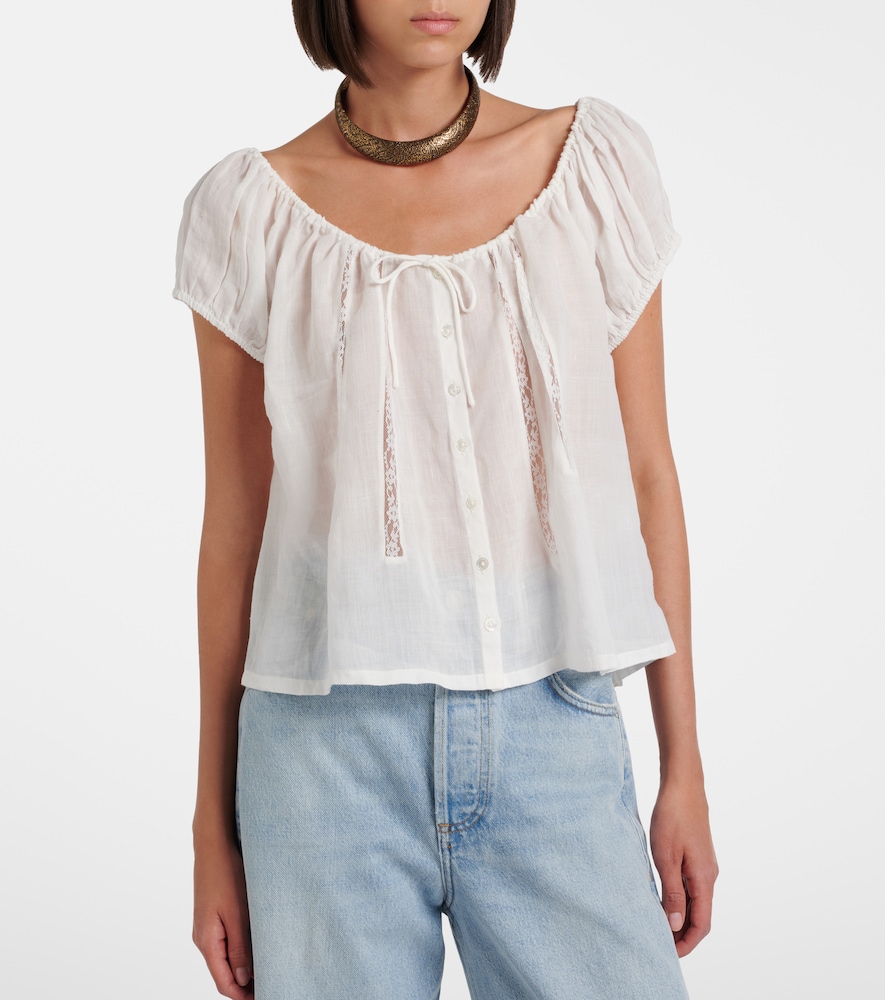 Citizens of Humanity Tatev lace-trimmed top