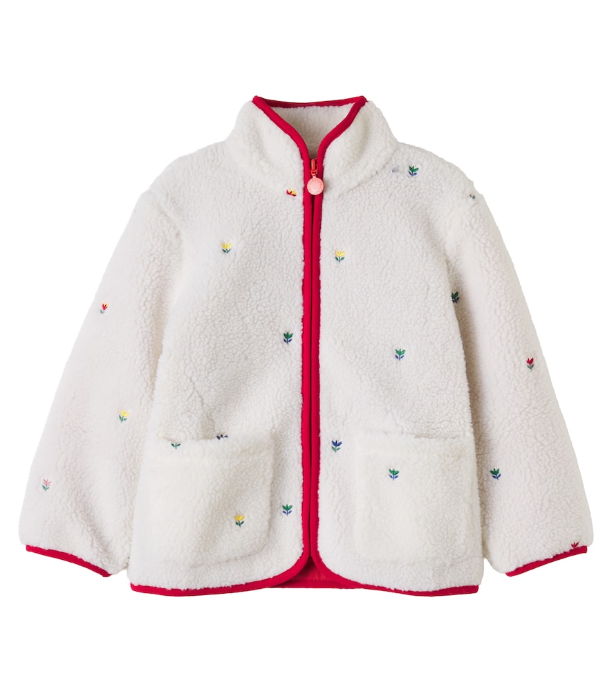 Stella Mccartney Kids White Embroidered Teddy Jacket Y Size 10 - Mytheresa